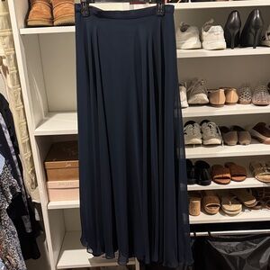 Jenny Yoo Elegant Navy Blue Women's Skirt